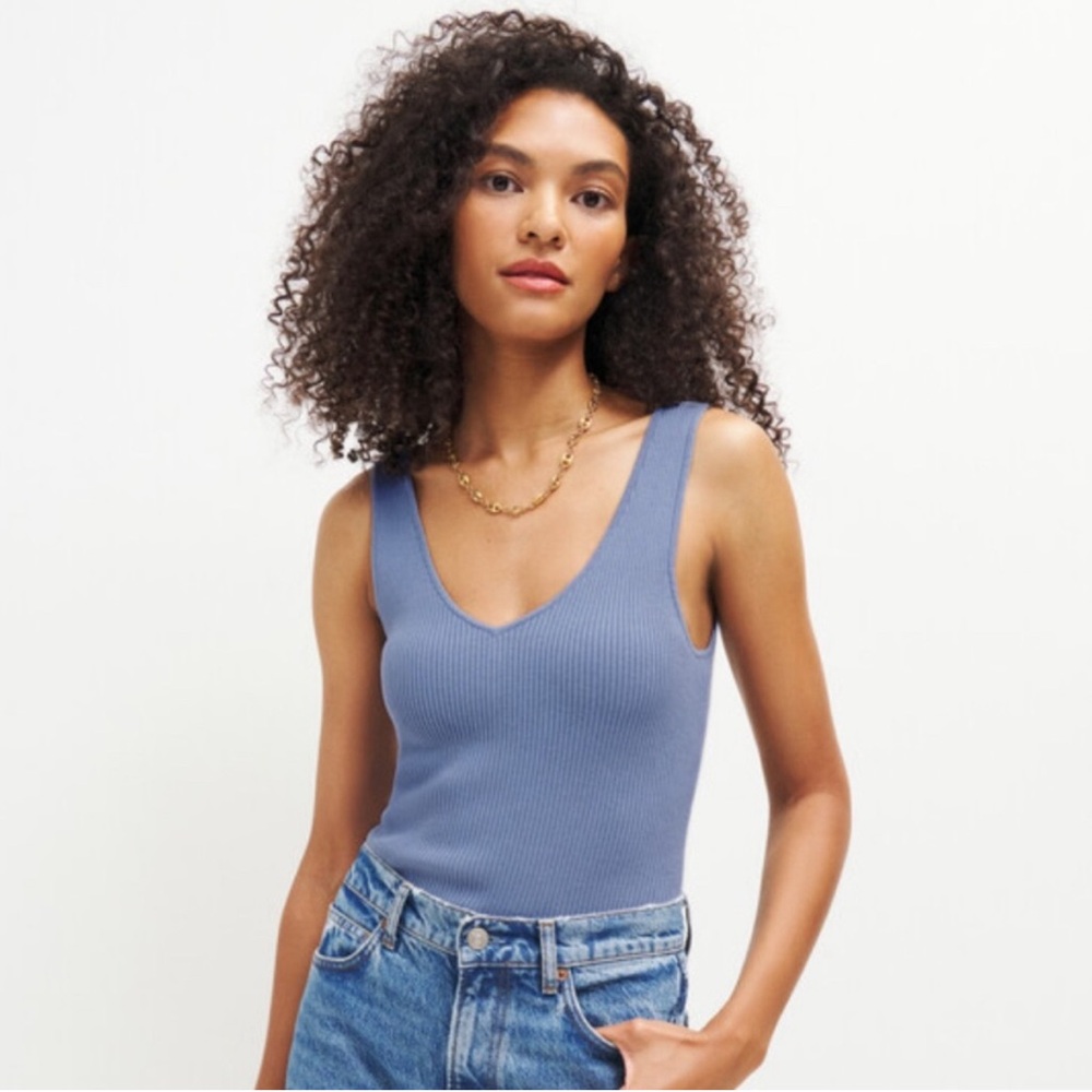 Reformation Cotton Ribbed Tank • XS